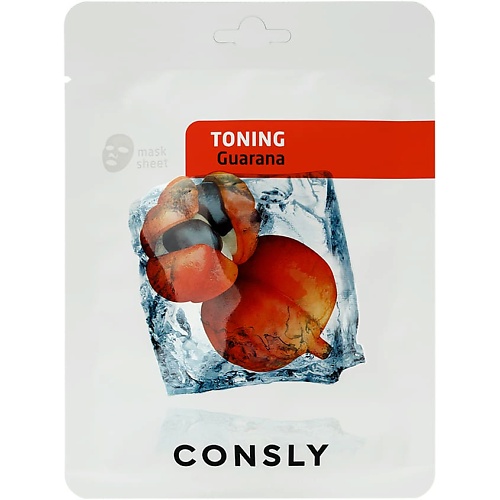 

CONSLY Тонизирующая тканевая маска с экстрактом гуараны Toning Guarana Mask Sheet 20, Тонизирующая тканевая маска с экстрактом гуараны Toning Guarana Mask Sheet