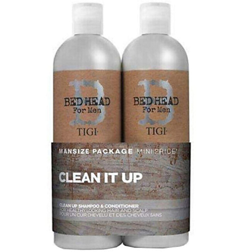 

TIGI Набор Bed Head for Men Clean It Up: Шампунь + Кондиционер для волос, Набор Bed Head for Men Clean It Up: Шампунь + Кондиционер для волос