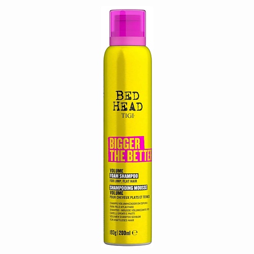 

TIGI Шампунь-мусс для объема волос TIGI Bed Head BIGGER THE BETTER 200, Шампунь-мусс для объема волос TIGI Bed Head BIGGER THE BETTER