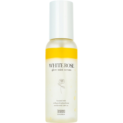 

TENZERO Сыворотка-мист для сияния кожи с ниацинамидом и экстрактом белой розы White Rose Glow Mist Serum 100, Сыворотка-мист для сияния кожи с ниацинамидом и экстрактом белой розы White Rose Glow Mist Serum