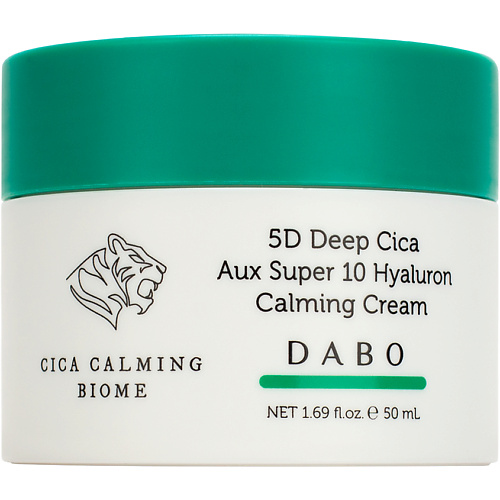 

DABO Восстанавливающий крем с комплексом гиалуроновых кислот и экстрактом центеллы азиатской 5D Deep Cica Aux Super 10 Hyaluron Calming Cream 50, Восстанавливающий крем с комплексом гиалуроновых кислот и экстрактом центеллы азиатской 5D Deep Cica Aux Supe