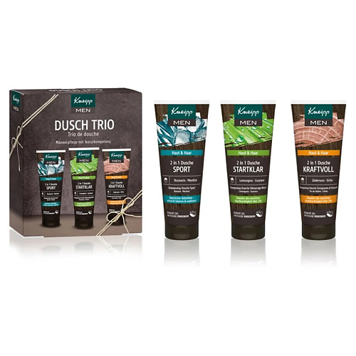 

KNEIPP Подарочный набор мужских гелей для душа 3 в 1, Подарочный набор мужских гелей для душа 3 в 1