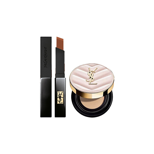 

YVES SAINT LAURENT Кушон Touche Eclat Glow-Pact Cushion + Помада Rouge Pur Couture The Slim, Кушон Touche Eclat Glow-Pact Cushion + Помада Rouge Pur Couture The Slim