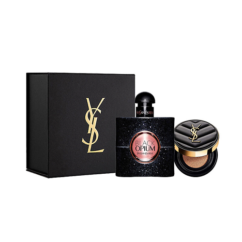

YVES SAINT LAURENT Набор: Парфюмерная вода Black Opium + Мини-кушон, Набор: Парфюмерная вода Black Opium + Мини-кушон