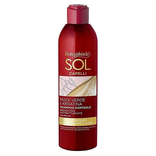 

BOTTEGA VERDE Восстанавливающий шампунь Sol Hair Protective & Repairing Aftersun Shampoo 250, Восстанавливающий шампунь Sol Hair Protective & Repairing Aftersun Shampoo