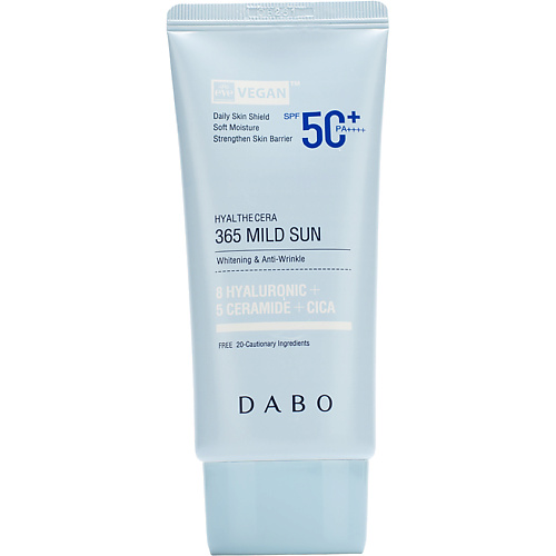 

DABO Смягчающий солнцезащитный крем SPF50+ PA++++ Hyalthecera 365 Mild Sun 50, Смягчающий солнцезащитный крем SPF50+ PA++++ Hyalthecera 365 Mild Sun