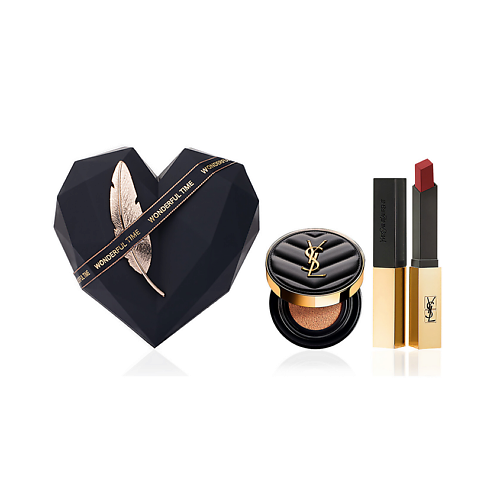 

YVES SAINT LAURENT Кушон Le Cushion Encre de Peau+ Матовая помада Rouge Pur Couture The Slim, Кушон Le Cushion Encre de Peau+ Матовая помада Rouge Pur Couture The Slim