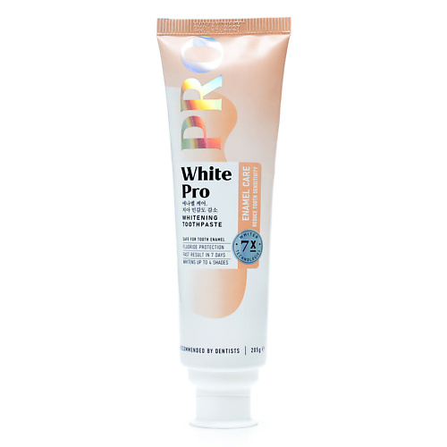 

WHITE PRO Зубная паста для ухода за эмалью, снижающая чувствительность зубов Enamel Care Whitening Toothpaste 205, Зубная паста для ухода за эмалью, снижающая чувствительность зубов Enamel Care Whitening Toothpaste