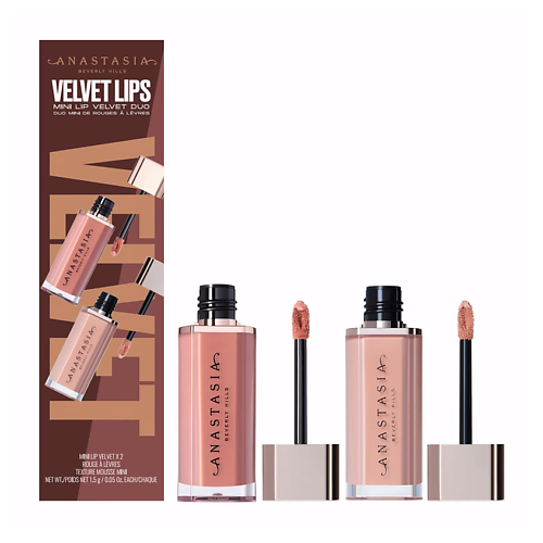 

ANASTASIA BEVERLY HILLS Набор муссов для губ Velvet Lips Mini Lip Velvet Duo, Набор муссов для губ Velvet Lips Mini Lip Velvet Duo
