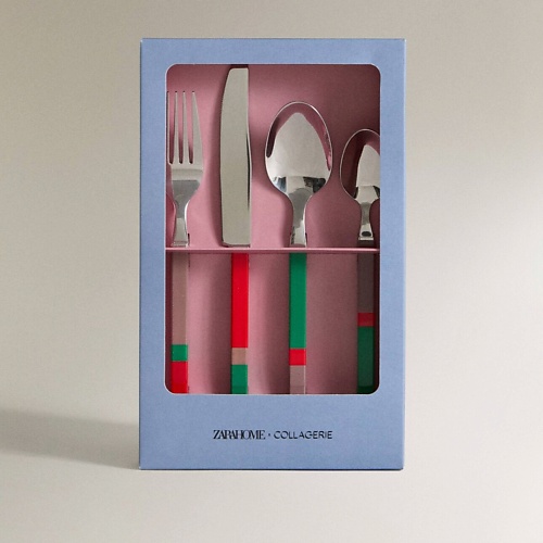 

ZARA HOME Набор столовых приборов с разноцветными ручками, Набор столовых приборов с разноцветными ручками