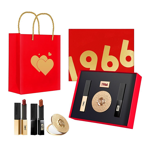 

YVES SAINT LAURENT Подарочный набор “1966” с помадой Rouge Pur Couture The Slim, Подарочный набор “1966” с помадой Rouge Pur Couture The Slim