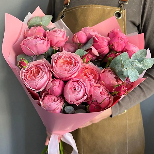 

CHALET GREEN Букет из пионовидной кустовой розы «Облако пионов, Букет из пионовидной кустовой розы «Облако пионов