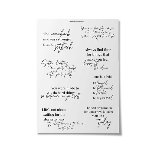 

OMARIE Стикеры для ежедневника на прозрачной основе, Стикеры для ежедневника на прозрачной основе