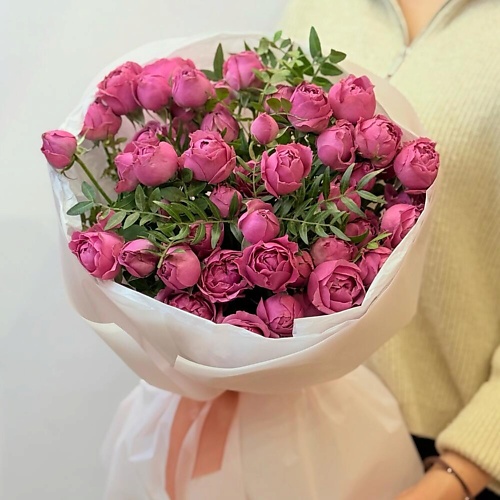 

CHALET GREEN Букет из кустовых пионовидных роз Мисти Баблс, Букет из кустовых пионовидных роз Мисти Баблс