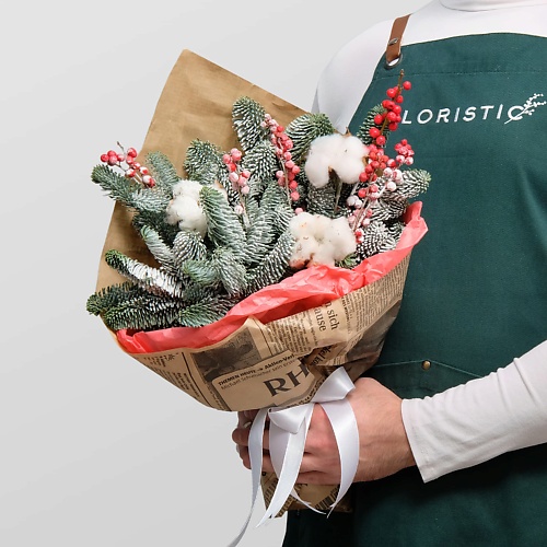 

STUDIO FLORISTIC Букет из Нобилиса «Дед Мороз», Букет из Нобилиса «Дед Мороз»