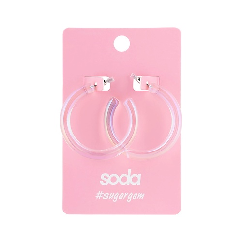 

SODA Серьги HOLO RINGS #sugargem, Серьги HOLO RINGS #sugargem
