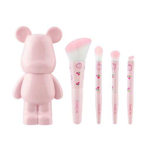 

RANCAI Мини набор кистей для макияжа в чехле с дизайнерским тубусом, Мини набор кистей для макияжа в чехле с дизайнерским тубусом