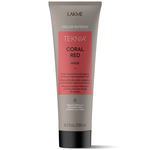

LAKME Маска для обновления цвета красных оттенков волос Terknia Coral Red Mask, Маска для обновления цвета красных оттенков волос Terknia Coral Red Mask