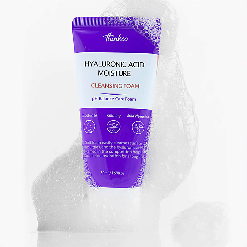 Пенка для умывания THINKCO Пенка увлажняющая для умывания с гиалуроновой кислотой