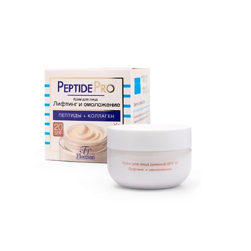 

FLORESAN Крем для лица дневной SPF 20 ЛИФТИНГ и ОМОЛОЖЕНИЕ PEPTIDE PRO 75, Крем для лица дневной SPF 20 ЛИФТИНГ и ОМОЛОЖЕНИЕ PEPTIDE PRO