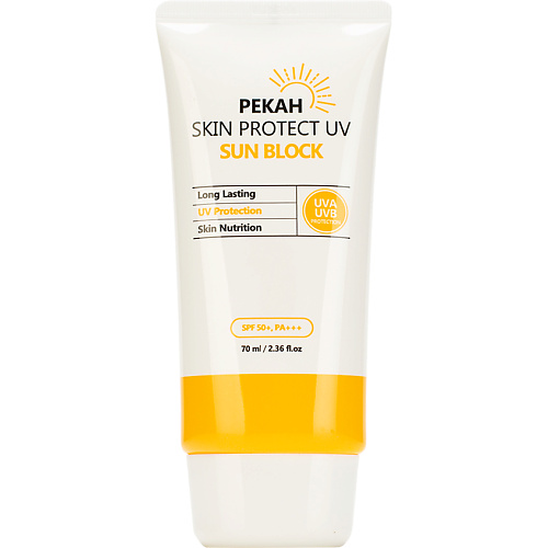 

PEKAH Солнцезащитный крем для лица и тела SPF 50+ PA+++ Skin Protect UV Sun Block 70, Солнцезащитный крем для лица и тела SPF 50+ PA+++ Skin Protect UV Sun Block