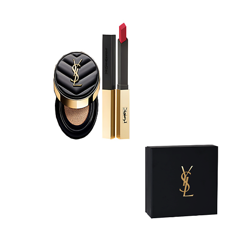 

YVES SAINT LAURENT Кушон Le Cushion Encre de Peau + Помада Rouge Pur Couture, Кушон Le Cushion Encre de Peau + Помада Rouge Pur Couture