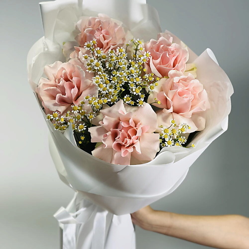 

MERSI FLOWERS Французская Роза с ромашками, Французская Роза с ромашками