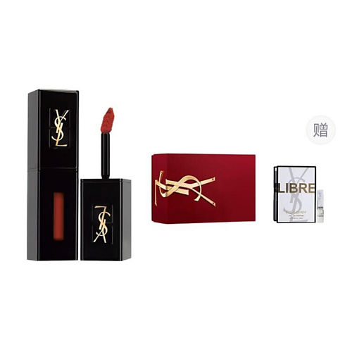 

YVES SAINT LAURENT Помада Vernis A Levres Vinyl Cream + Пробник парфюмерной воды Libre, Помада Vernis A Levres Vinyl Cream + Пробник парфюмерной воды Libre