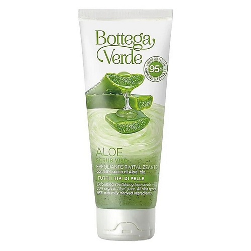 

BOTTEGA VERDE Скраб для лица с алоэ Aloe Exfoliating And Revitalizing Face Scrub 75, Скраб для лица с алоэ Aloe Exfoliating And Revitalizing Face Scrub
