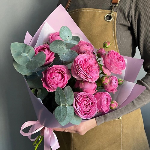 

CHALET GREEN Букет из 3 пионовидных роз «Дымчатая сказка», Букет из 3 пионовидных роз «Дымчатая сказка»