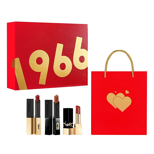 

YVES SAINT LAURENT Подарочный набор “1966” с помадой Rouge Pur Couture The Slim, Подарочный набор “1966” с помадой Rouge Pur Couture The Slim
