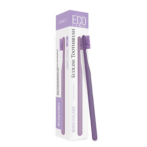 

#DENTAGLANZ Зубная щетка Ecoline Toothbrush Ecoline Violet, Зубная щетка Ecoline Toothbrush Ecoline Violet