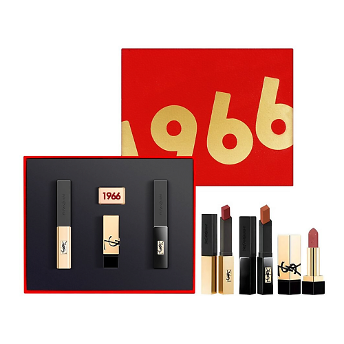 

YVES SAINT LAURENT Подарочный набор “1966” с помадой Rouge Pur Couture The Slim, Подарочный набор “1966” с помадой Rouge Pur Couture The Slim