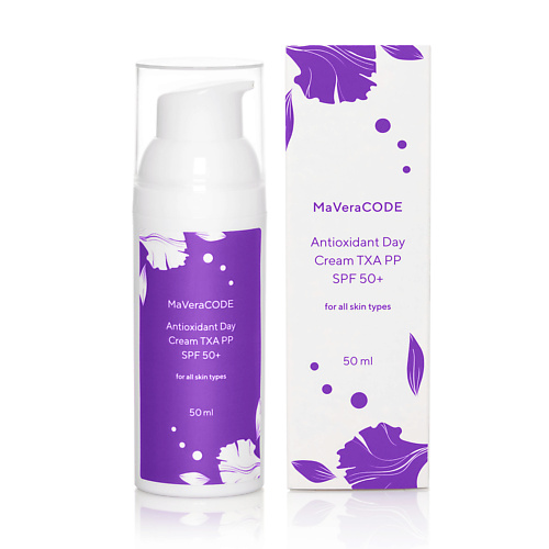 

MAVERACODE Антиоксидантный крем против пигментации с SPF 50+ Antioxidand DayCream TXA PP SPF 50+ 50, Антиоксидантный крем против пигментации с SPF 50+ Antioxidand DayCream TXA PP SPF 50+