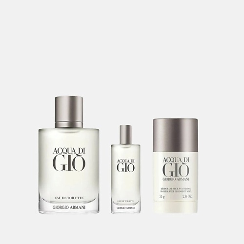

GIORGIO ARMANI Набор Acqua Di Gio: Туалетная вода + Миниатюра+ Дезодорант, Набор Acqua Di Gio: Туалетная вода + Миниатюра+ Дезодорант