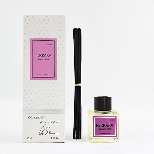 

STENOVA HOME Аромадиффузор с палочками FERRARA №66 50, Аромадиффузор с палочками FERRARA №66