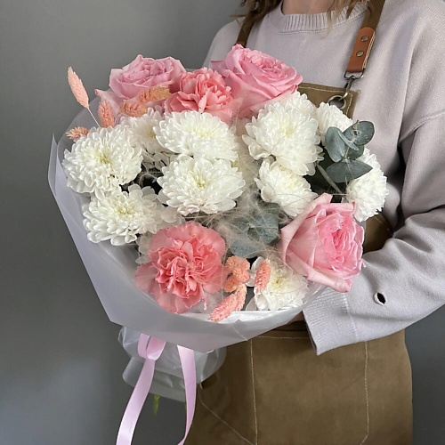 

CHALET GREEN Букет с Пионовидной розой «Токийское утро», Букет с Пионовидной розой «Токийское утро»