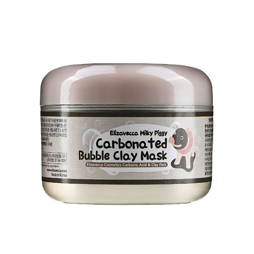 

ELIZAVECCA Пузырьковая глиняная маска для лица Milky Piggy Carbonated Ted Bubble Clay Pack 100, Пузырьковая глиняная маска для лица Milky Piggy Carbonated Ted Bubble Clay Pack