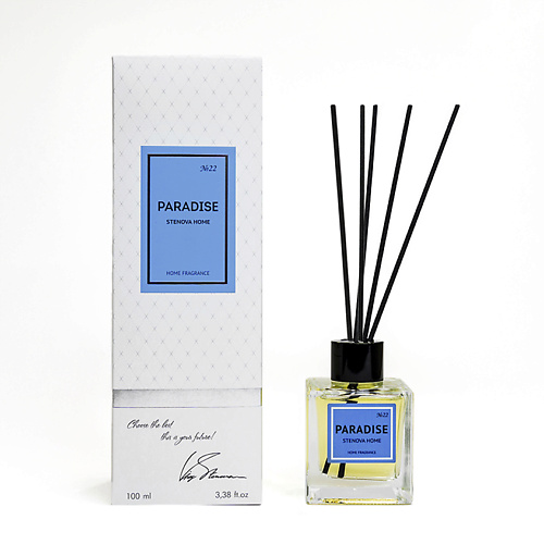 

STENOVA HOME Аромадиффузор с палочками PARADISE №22 100, Аромадиффузор с палочками PARADISE №22