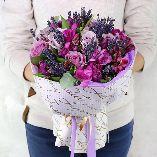 

БУКЕТ МАРКЕТ ДАРИТЕ С УДОВОЛЬСТВИЕМ Букет Водолею из роз, фрезий, тюльпанов и альстромерии, Букет Водолею из роз, фрезий, тюльпанов и альстромерии