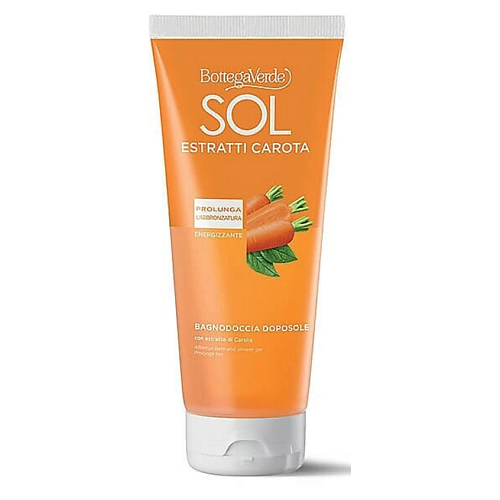 

BOTTEGA VERDE Гель для душа после загара с экстрактом моркови Sol Estratti Carota 200, Гель для душа после загара с экстрактом моркови Sol Estratti Carota