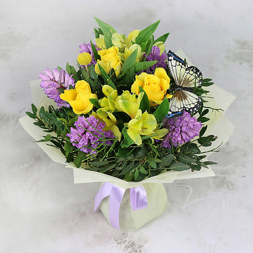 

БУКЕТ МАРКЕТ ДАРИТЕ С УДОВОЛЬСТВИЕМ Букет из роз и альстромерий, Букет из роз и альстромерий