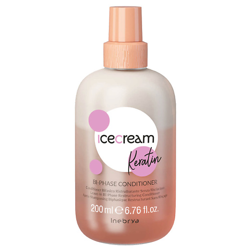 

INEBRYA Двухфазный укрепляющий спрей для волос с кератином Keratin 200, Двухфазный укрепляющий спрей для волос с кератином Keratin