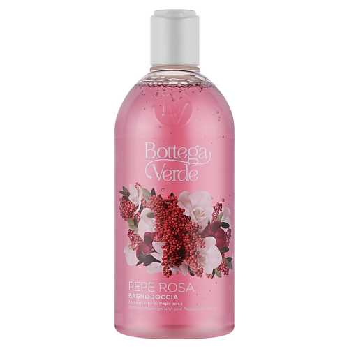 

BOTTEGA VERDE Пена для ванны и душа с экстрактом розового перца Pepe Rosa 400, Пена для ванны и душа с экстрактом розового перца Pepe Rosa