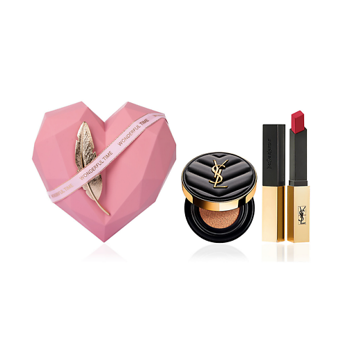 

YVES SAINT LAURENT Кушон Le Cushion Encre de Peau + Матовая помада Rouge Pur Couture The Slim, Кушон Le Cushion Encre de Peau + Матовая помада Rouge Pur Couture The Slim