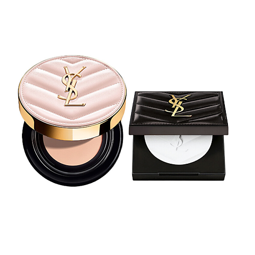 

YVES SAINT LAURENT Тональный кушон + Компактная пудра All Hours Hyper Finish Powder, Тональный кушон + Компактная пудра All Hours Hyper Finish Powder