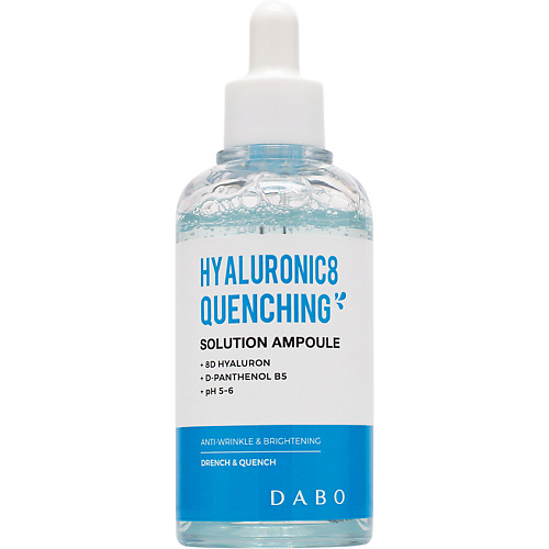 

DABO Сыворотка с комплексом гиалуроновых кислот и пантенолом Hyaluronic8 Quenching 80, Сыворотка с комплексом гиалуроновых кислот и пантенолом Hyaluronic8 Quenching
