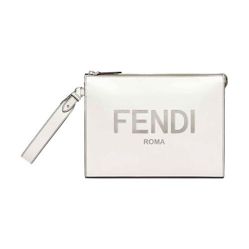

FENDI Flat Универсальный кожаный клатч Slim Clutch Bag Cream, Flat Универсальный кожаный клатч Slim Clutch Bag Cream