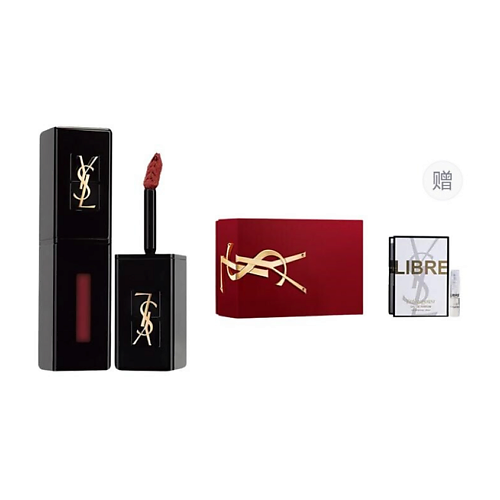 

YVES SAINT LAURENT Помада Vernis A Levres Vinyl Cream + Пробник парфюмерной воды Libre, Помада Vernis A Levres Vinyl Cream + Пробник парфюмерной воды Libre