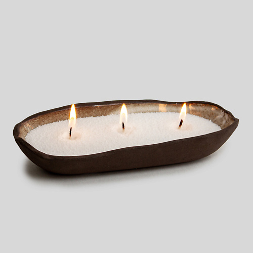 

LA PALME ARTISAN CERAMICA Свеча насыпная овальная Сандал, Свеча насыпная овальная Сандал